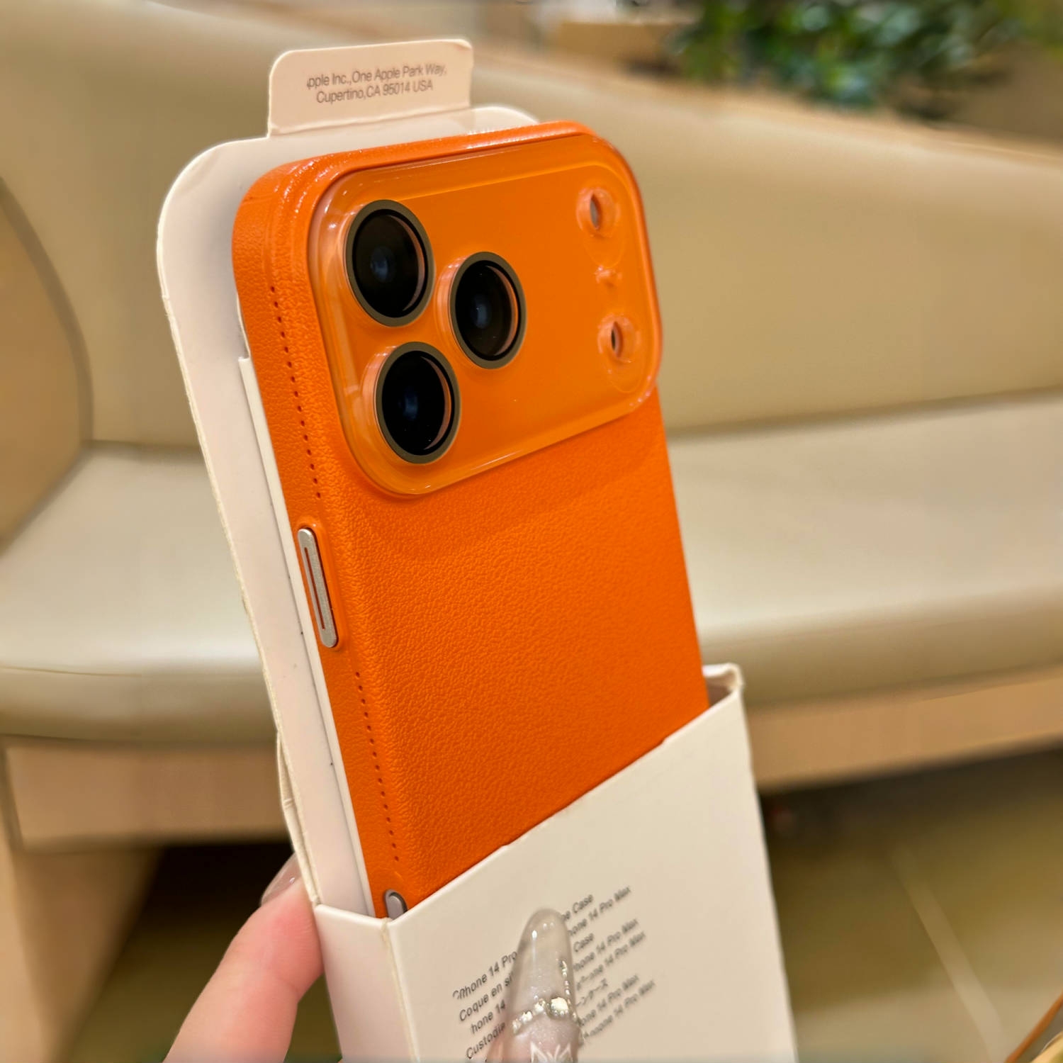 荔枝纹适用苹果17air手机壳