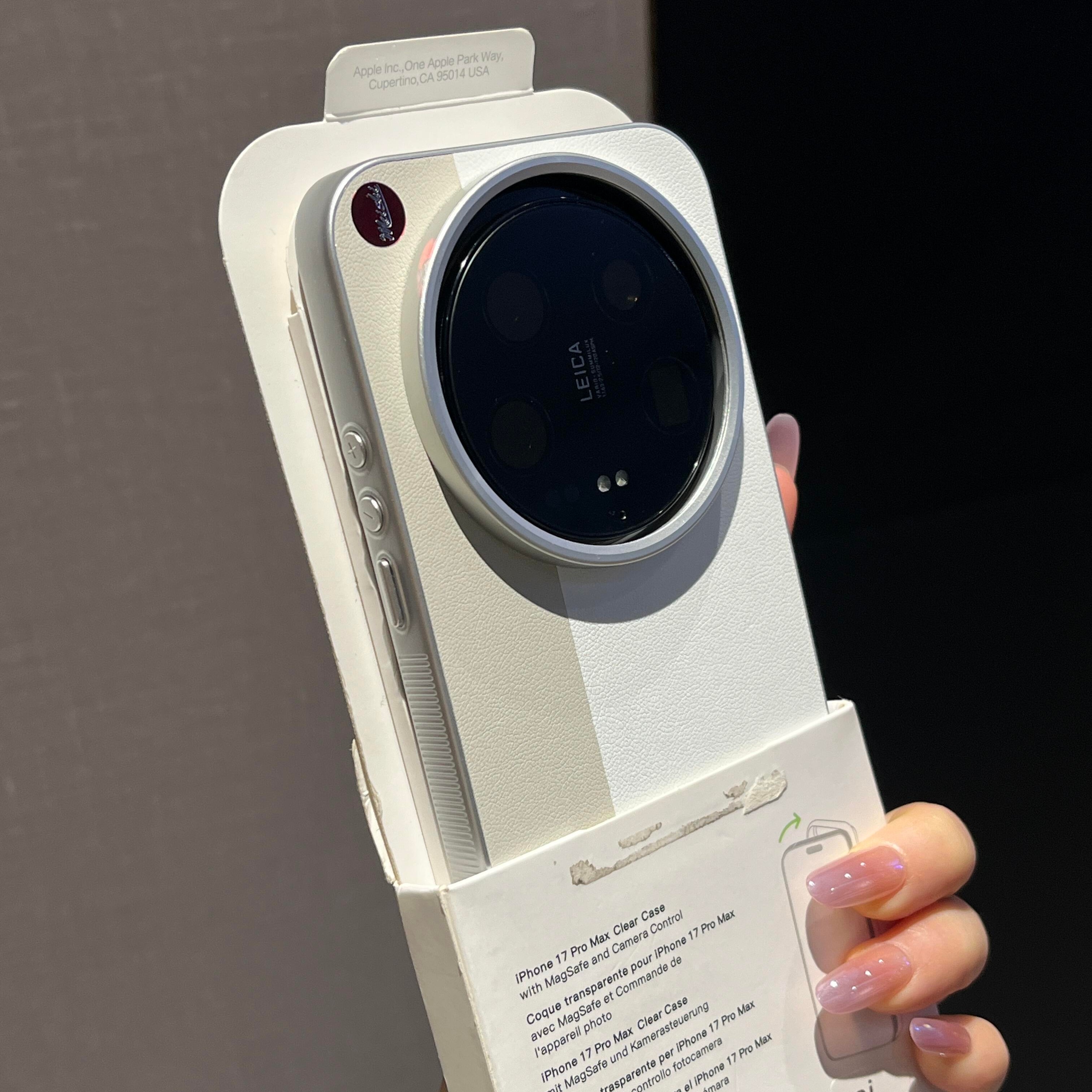 秒变徕卡相机新款适用小米17Ultra手机壳15ultra荔枝素皮纹拼接14ultra创意个性13ultra男女款防指纹防摔耐脏