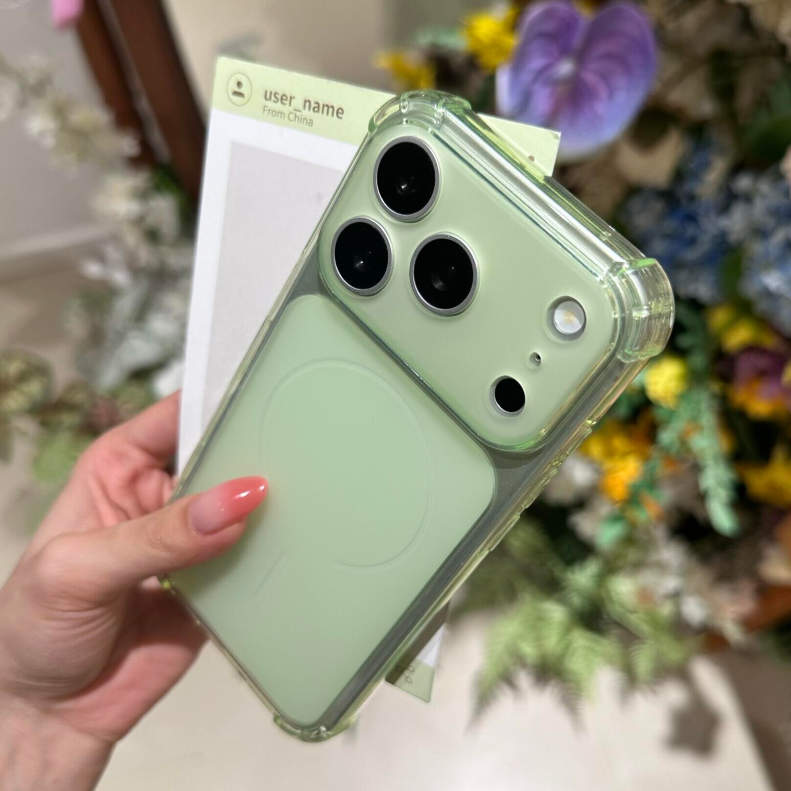 四角防摔秒变大视窗适用Air苹果17promax手机壳iPhone16/15pro磨砂14plus清新草绿色13/12promax简约男女软套
