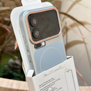 奶蓝色磁吸金属漆适用小米17promax手机壳iPhone17promax超薄air磨砂16plus高级15/14pro男女13/S26/25u磨砂