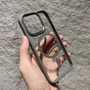 高清透明金盾磁吸适用oppoFindx9pro手机壳x8s+保护套vivox200promini钛灰x300独立金属按键加厚防摔肤感黑白