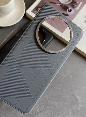 高级感菱纹磨砂素皮手机壳适用华为Mate70pro+简约钛灰色mate60RS电镀镜头圈大孔Pura70ultra肤感耐脏男女款