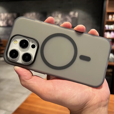 马卡龙撞色磁吸手机壳适用15小米14Ultra肤感14Tpro磨砂红米K70e至尊turbo3个性Note14/13pro+透黑白civi4pro