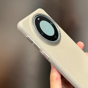 金属镜头框荔枝纹适用华为mate80promax手机壳Pura70ultra超薄荣耀magic7耐脏findx8女x200promini小米17