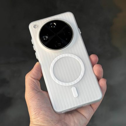 磨砂透白瓦楞磁吸X300适用oppofindx8s+手机壳x8ultra超薄x7/x6肤感reno14/13Pro一加13T男女1+ace5pro黑金属