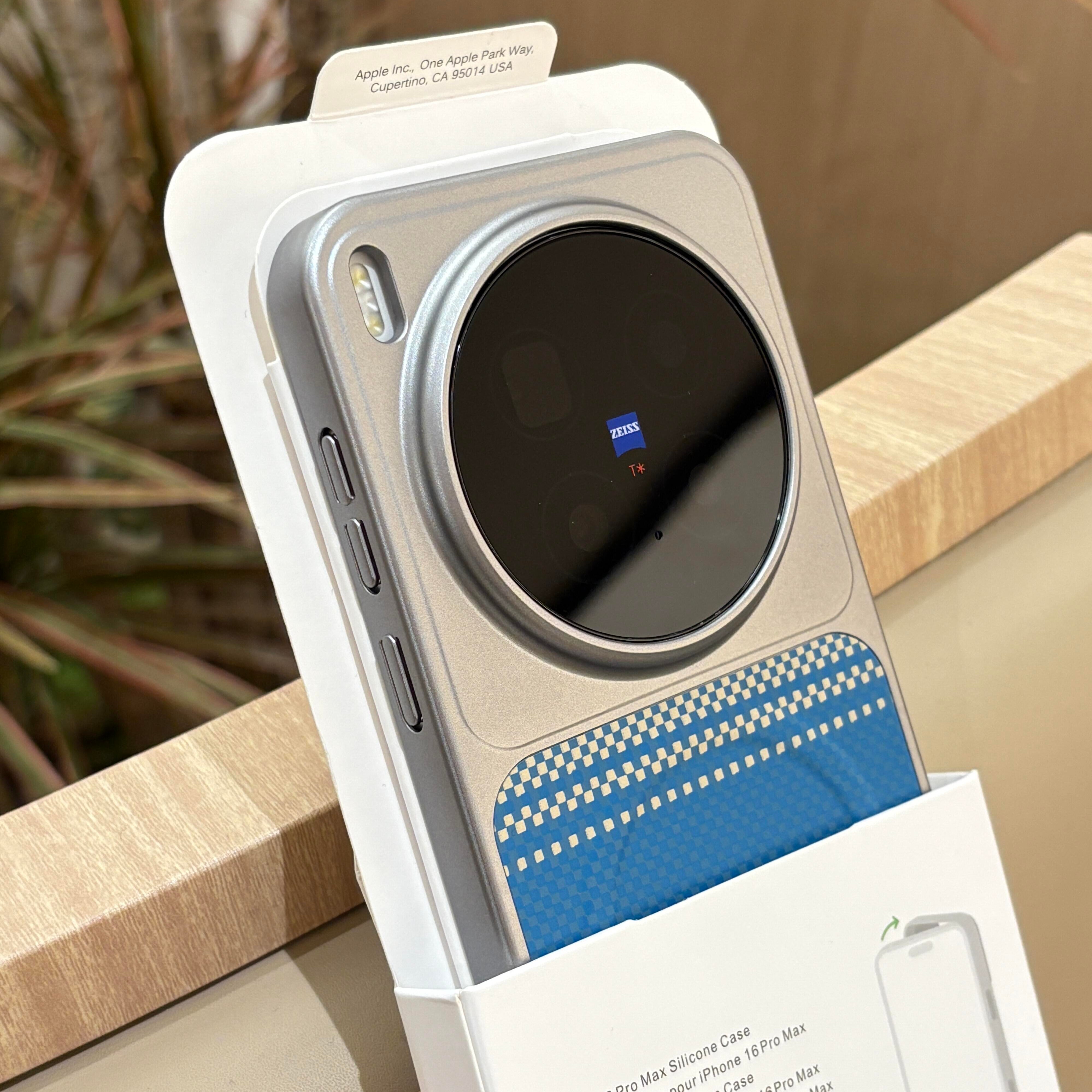 日落月升凯夫拉纹磁吸适用vivox300pro手机壳轻薄oppofindx9pro肤感小米17promax高级感男女款创意个性电镀硬