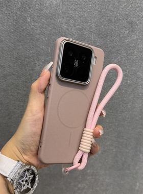 磨砂抗指纹磁吸手机壳适用华为mate70/60Pro+超薄Pura80ultra钛灰色镜头圈50少女粉Nova14冷淡风13豆沙粉12