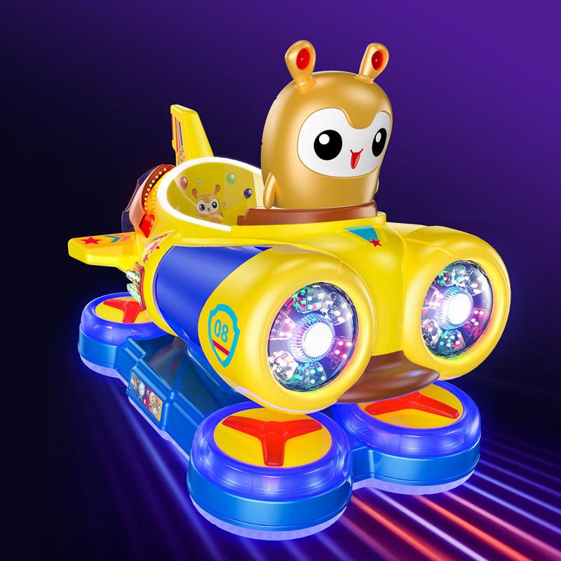 022新款笑摇乐太童空飞艇摇车儿电xyy-0002动商用2玩具车投币飞机
