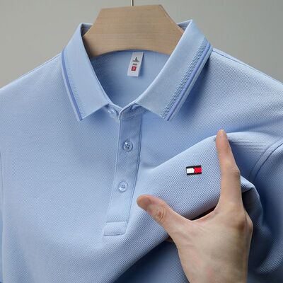 正品杰克斯汤米绣花短袖POLO衫