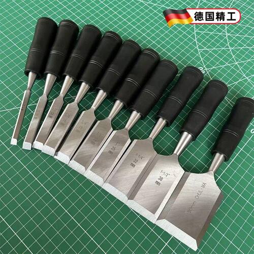 特钢木工凿子木凿刀扁凿平铲锰钢平凿半圆凿刮刀清洁保洁工具套装