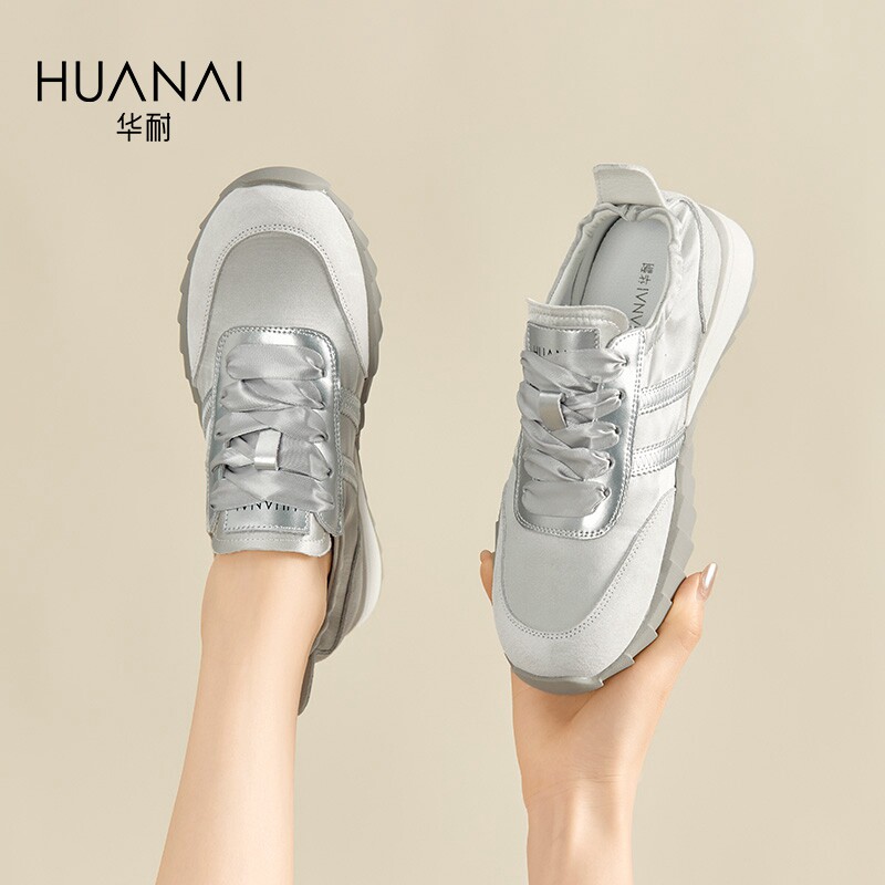 华耐断码清仓爆款德训鞋女2025春夏新款厚底百搭学生薄款透气女鞋