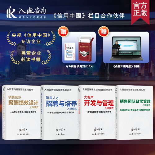 销售团队薪酬绩效设计 销售团队人才招聘与培养 大客户开发与管理 入微模式书籍 陈文学新作系统化方法+专业工具+实操指南