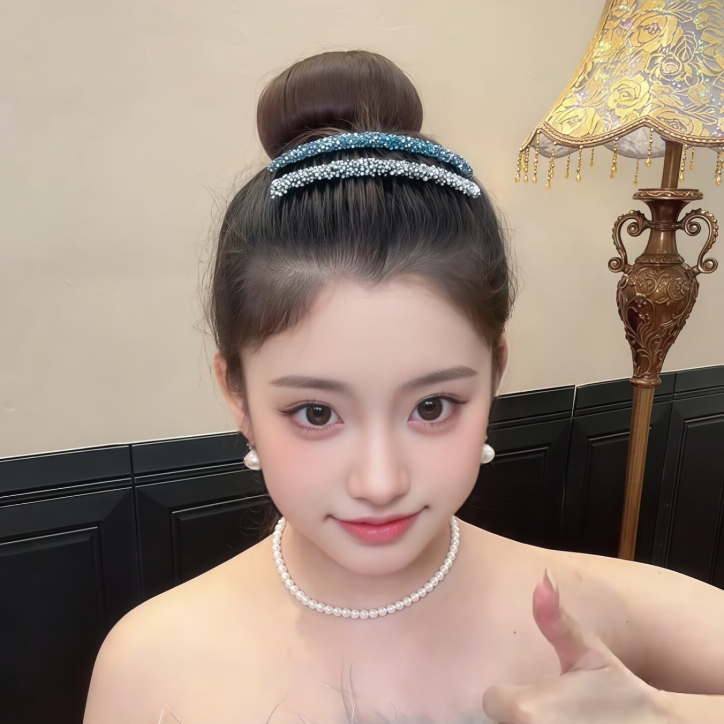 闪钻碎发插梳发夹女2025新款前额刘海碎发整理神器固定头发梳发卡