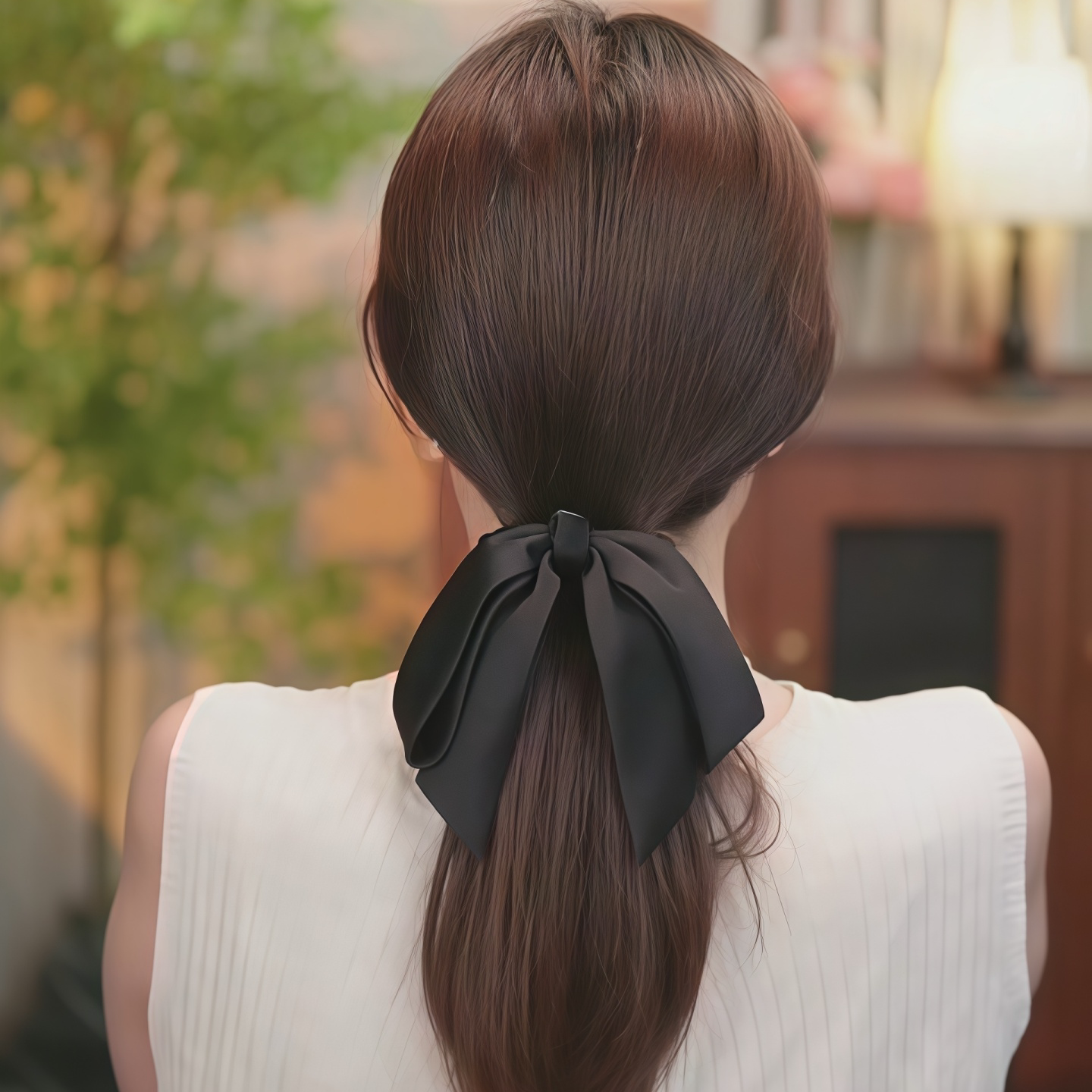 气质缎面蝴蝶结发夹女2025新款高级感后脑勺盘发抓夹子头饰发卡