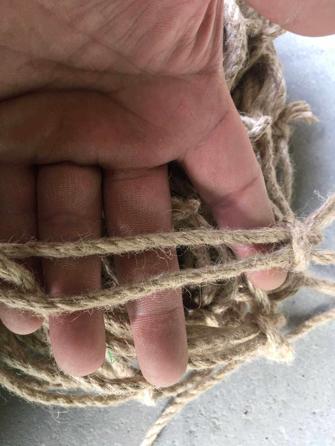 麻绳网悬吊式天花板网装饰网护栏网挂衣网隔断网复古网爬藤网围栏