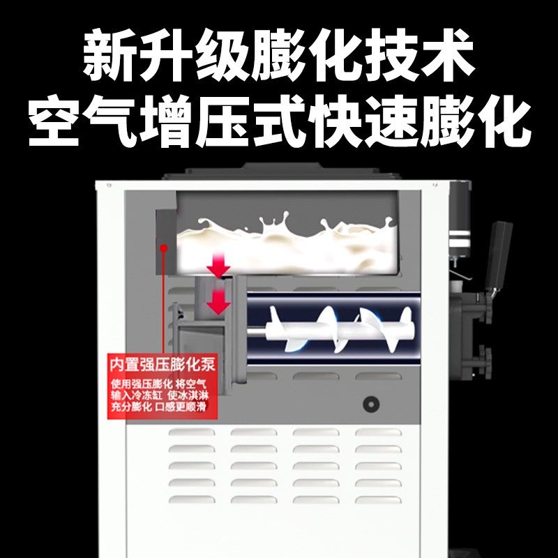 冰淇淋机商用全自动冰淇淋机脆甜皮筒流动摆摊专用冰激凌制作机器