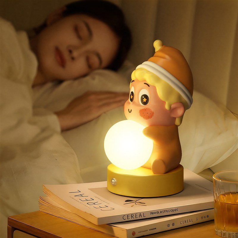 星星人卧室小夜灯摆件台灯床头灯新年结婚房间布置生日礼物男女生