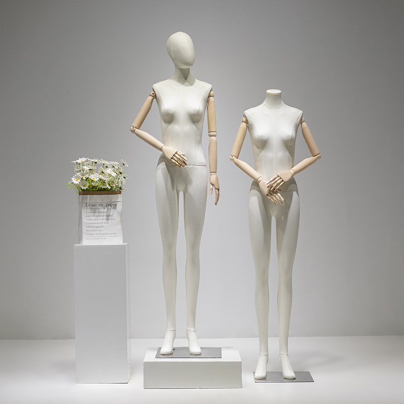 服装店全身包布人台女模特道具女装橱窗人偶半身假人体模型展示架