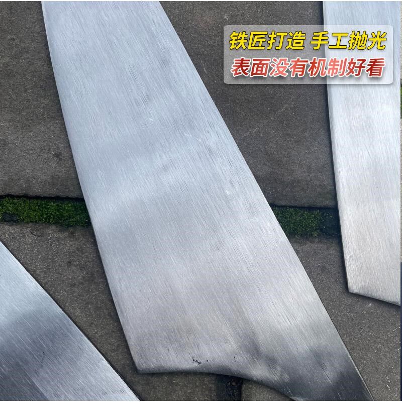 单面砍切砖刀弹簧钢胶泥瓦刀铁匠手工砌刀泥瓦工砌墙刀小尖头泥刀