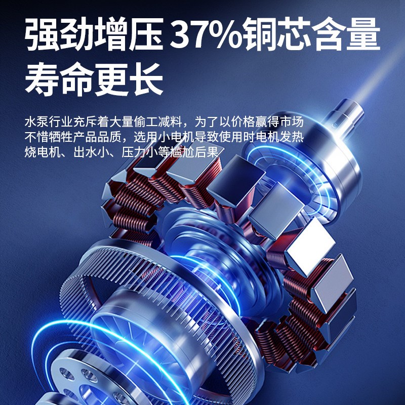 摩居充电式潜水泵无线抽水家用花园可携式农用锂电池灌溉水泵深井