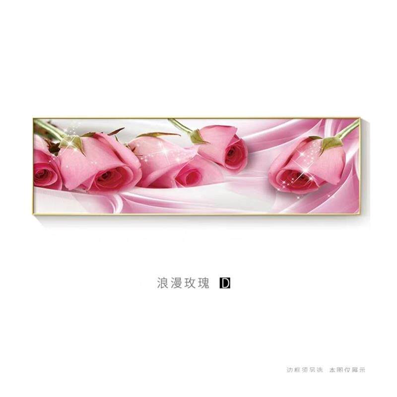 花卉玉兰花床头挂画现代简约卧室装饰画客厅主卧背景墙晶瓷镶钻画
