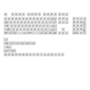 线条小狗键帽 适用十字轴机械键盘可爱个性客制化DIY矮轴磁轴