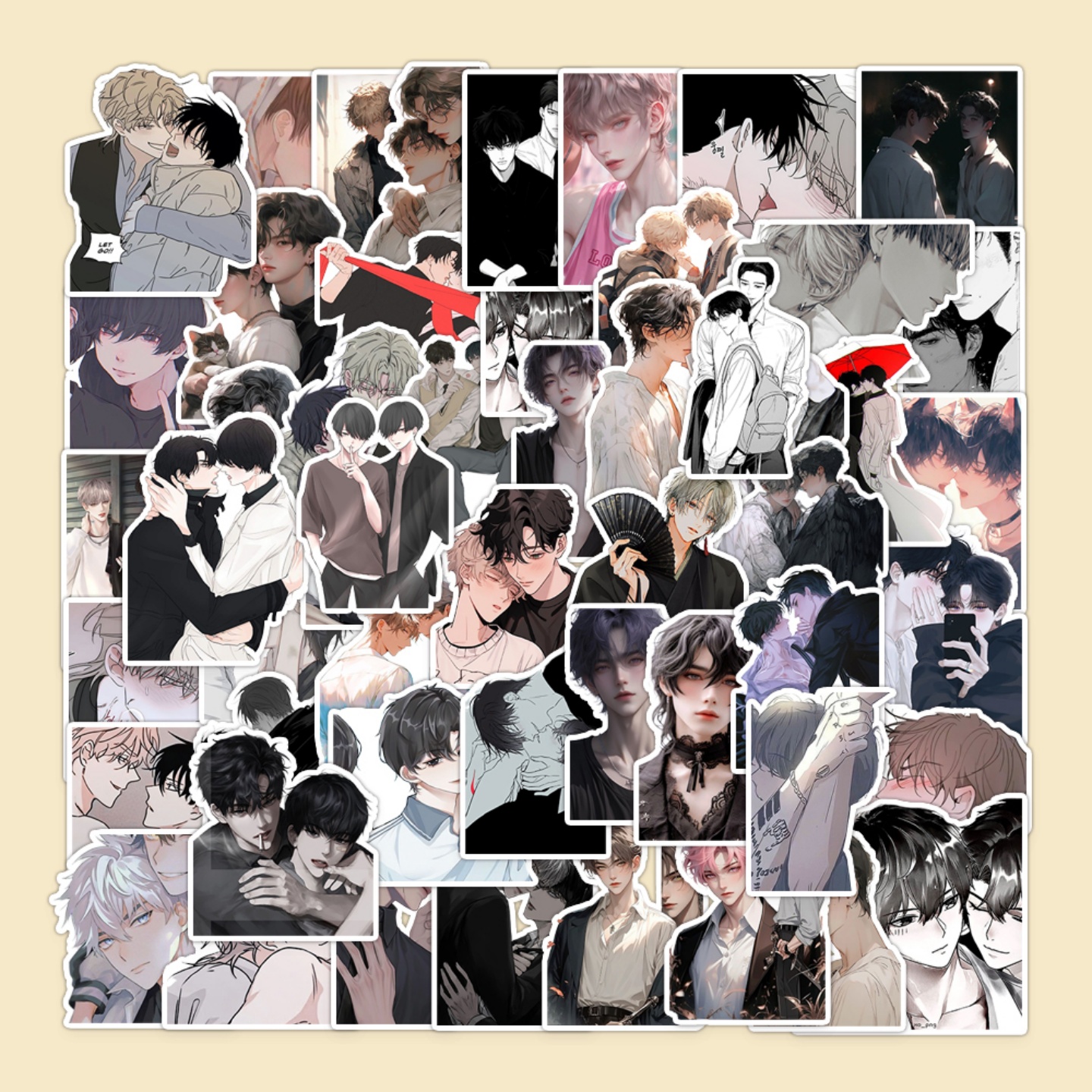 卡通白敬亭贴纸防水可移