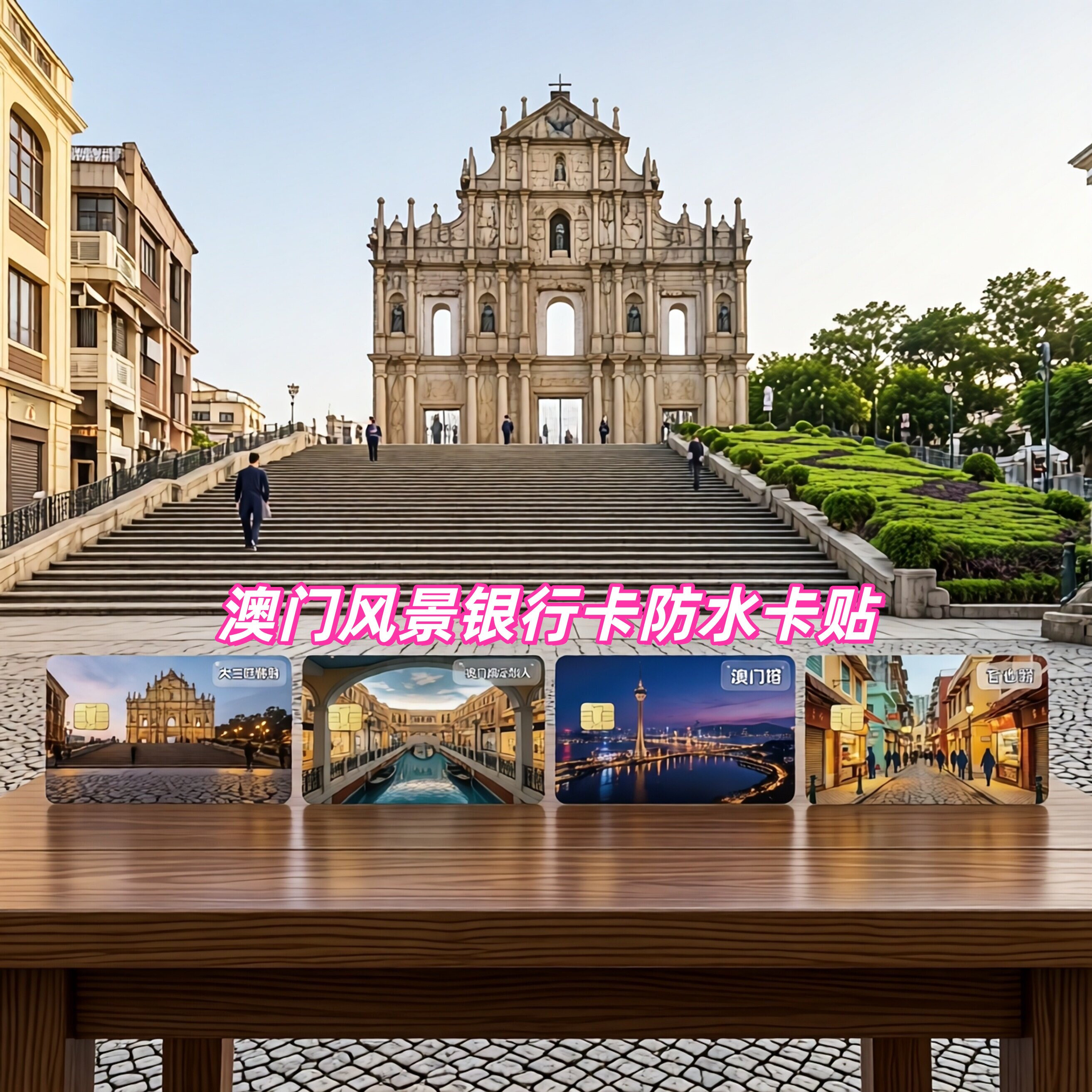 澳门治愈系风景高清防水卡贴