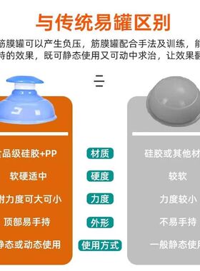 肌肉放松筋膜罐康复硅胶罐易罐滑罐家用拔罐走罐出痧理疗按摩松解