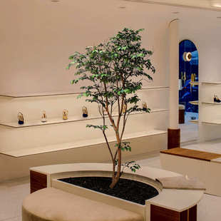 仿真高端小榕树盆栽室内假绿植装饰客厅高级仿生植物景观落地摆件