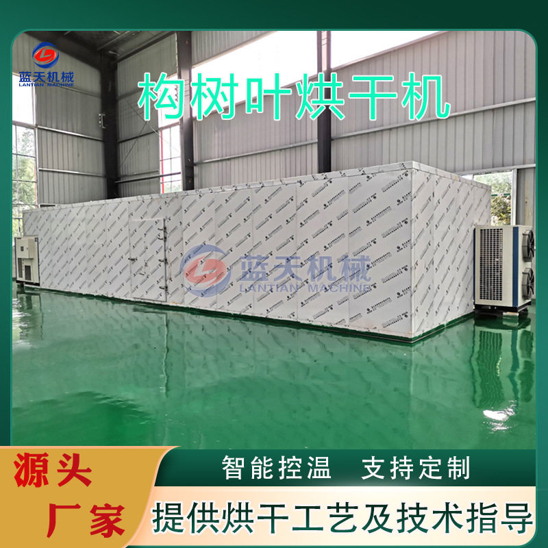 大型构树叶烘干机 热风循环楮树叶烧颗粒烘干机 谷树叶烘干房设备