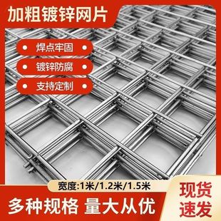 镀锌钢丝网防锈铁丝网围栏加粗养殖建筑密网鸽鸟兔笼阳台防护网格