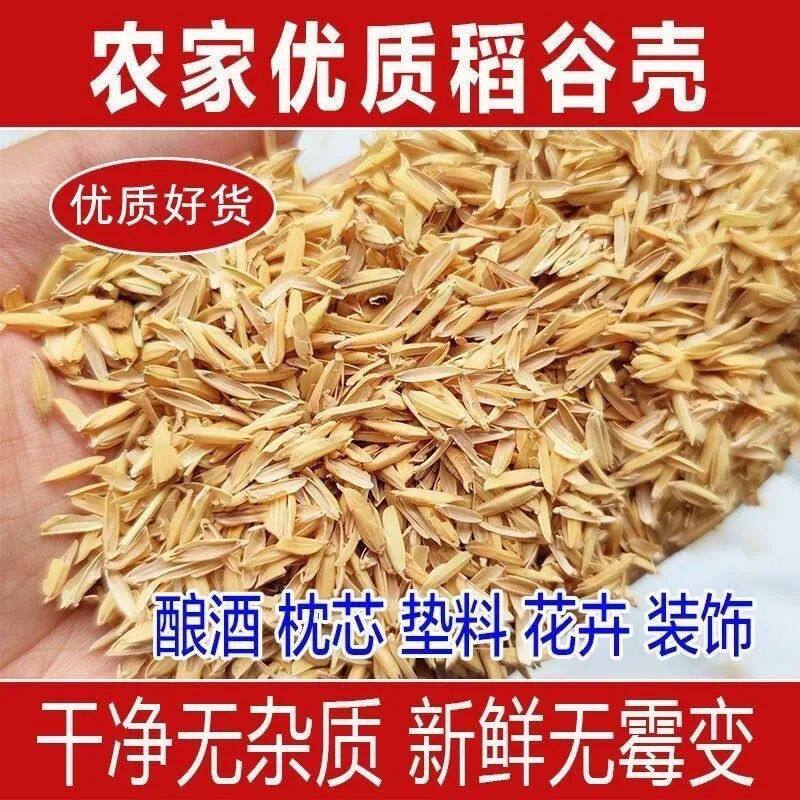 稻壳垫料新鲜谷壳粗糠米糠喂鸡宠物芦丁鸡垫料枕头芯填充酿酒饲料
