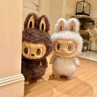 labubu玩偶搪胶系列毛绒挂件玩具拉布布公仔娃娃泡泡玛特三代盲盒