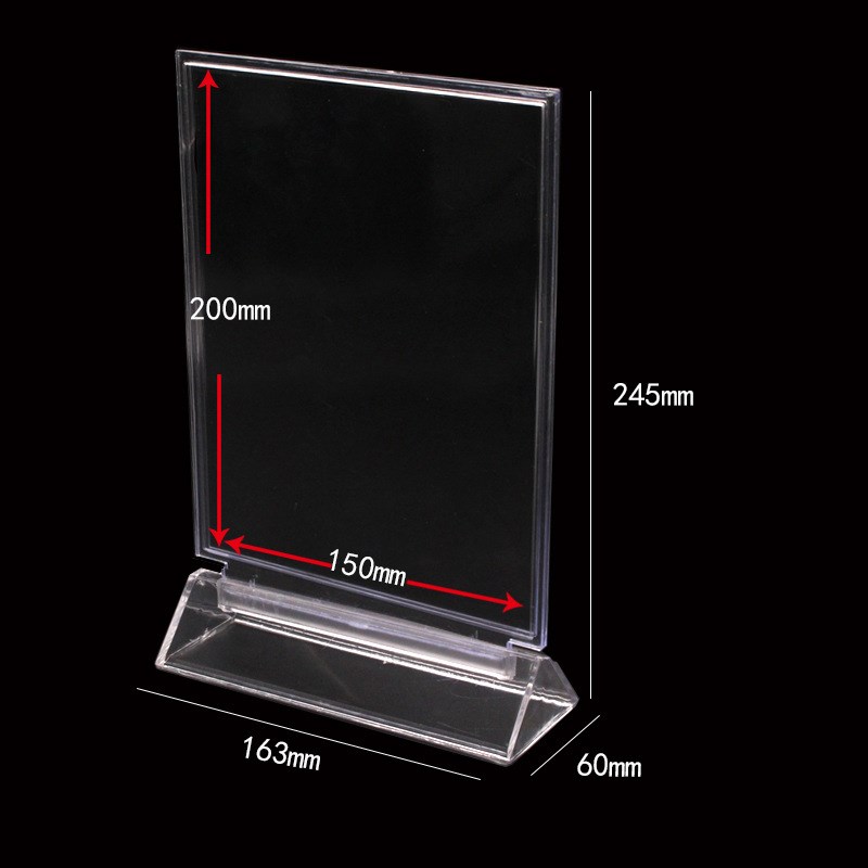 15*20cm透明台卡台牌台签 桌牌商务会议展示牌2905席位卡