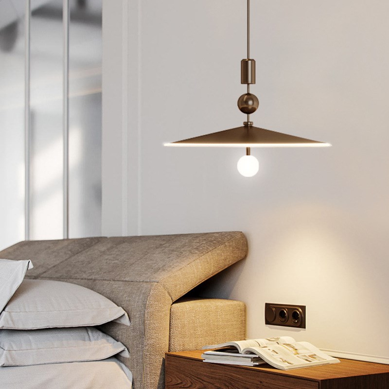 北欧简约餐厅吧台设计师样板房工业风复古酒吧咖啡厅酒店民宿吊灯