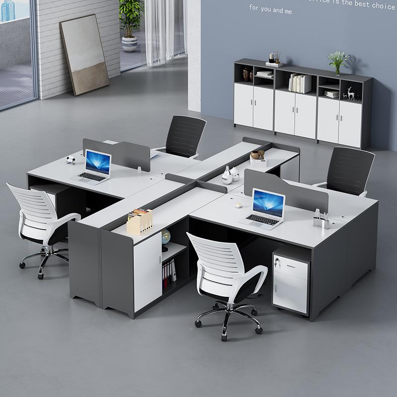 职员办公桌4双人四人位风位职屏员卡办公桌6椅组合TY-B01办公桌子