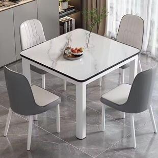 钢客化玻璃餐桌饭椅组合小户型家用吃桌子餐厨厅房见详情快餐饭店