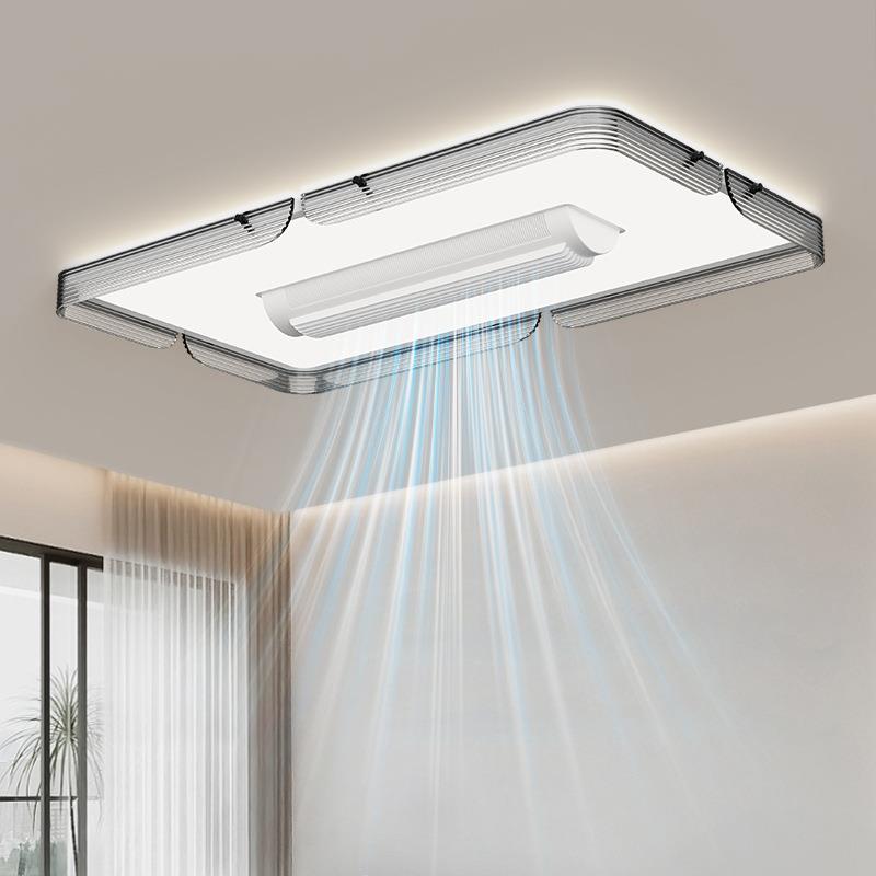 扇【严选无叶风扇灯现代简9约卧室吸顶灯202】5年款电灯一新体