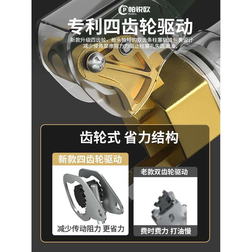 手PRO-001动黄轮毛毛虫专用高车压四齿叉挖机加注器黄油油弹打黄