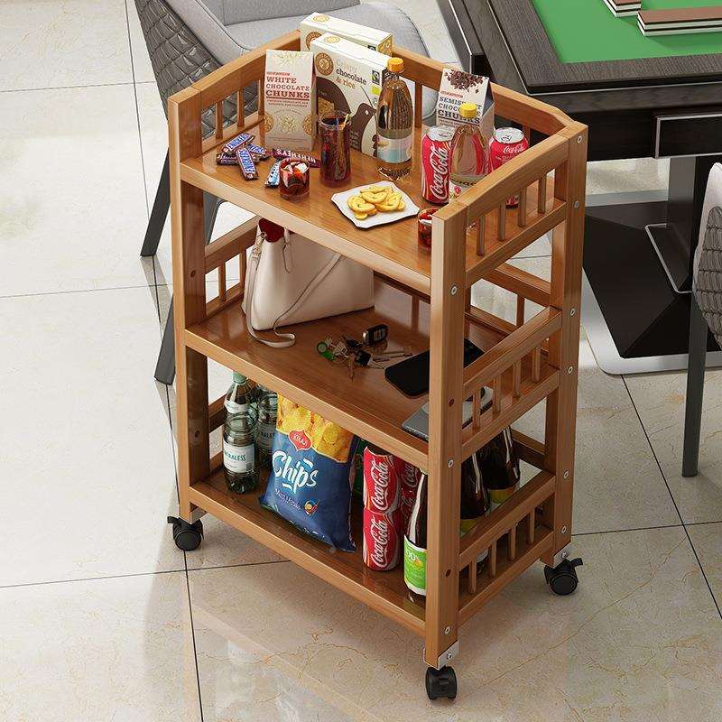 Q轮$J20231019带可移动小推车家实木用功茶几小户型沙发边几茶水