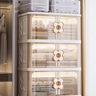 免物安装服收纳柜子储985柜叠飘窗塑料折被子收纳衣箱家用儿童置