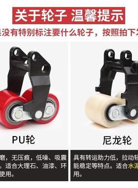 动叉车配件尼龙轮PU轮承地手牛轮转IQL向轮2吨3吨液压叉车轮重子