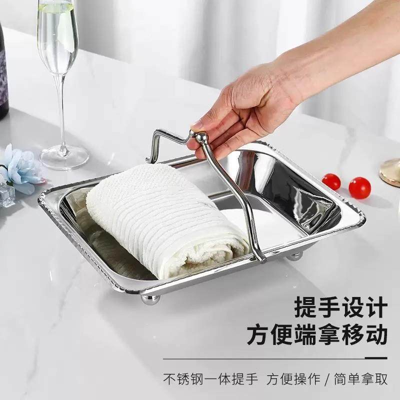 加厚不锈钢欧式手提餐毛巾篮酒店KTV吧台毛566收巾巾纳碟水果热托,电子/电工,接线端子,淘宝优惠券,粉丝福利购,淘宝优惠卷