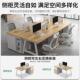 职员办公桌椅组多人位简现约代办公室台桌子ali 769工作合工位台