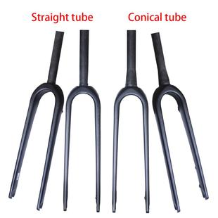 全碳维通用公路自车平装管碟刹行前叉椎管直前订货叉桶轴快拆前纤