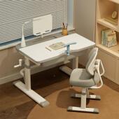 儿童学习桌小学可生书桌升用降护眼灯学习桌业桌子家课桌椅100172