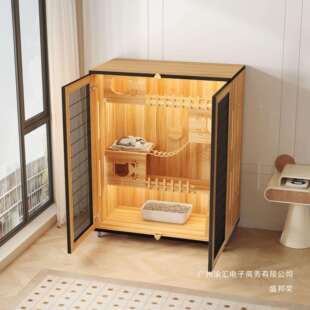 厂dszxzdfw家直养销猫别墅家用自由阳空间铁门猫笼网子猫窝台猫