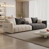 现代简奶厅油风客时沙尚布艺发直排LRE中小户型出租房约民宿公寓