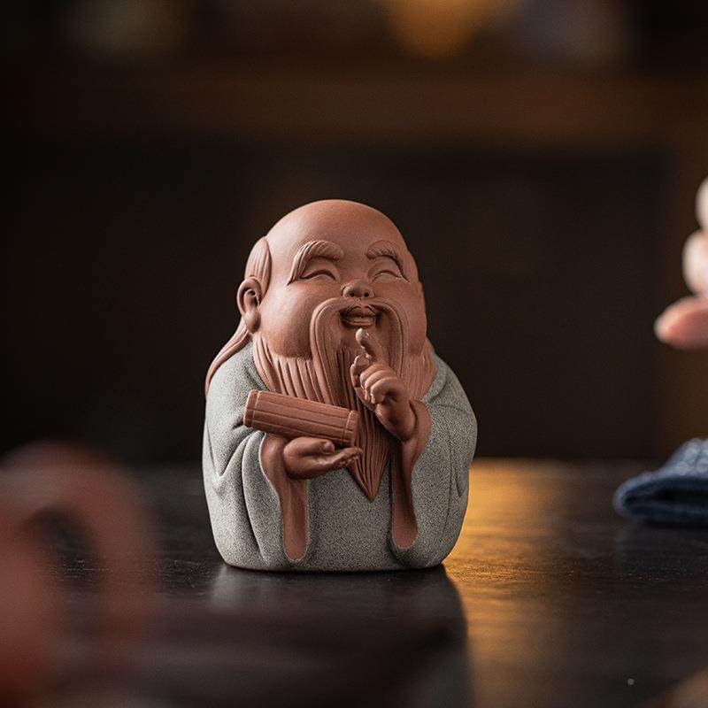 国风装老子摆816件禅紫砂历史人物雕像书茶房室博古意架桌面饰工,电子/电工,接线端子,淘宝优惠券,粉丝福利购,淘宝优惠卷